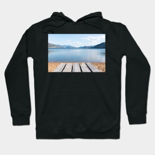 Summer View of Picnic Table and Skaha Lake Hoodie